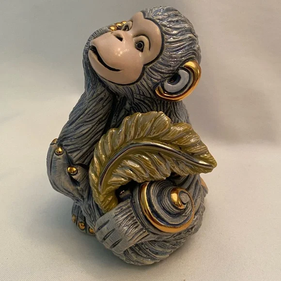 DeRosa Rinconada Family Adult Monkey Zodiac #F186 Original Box & COA Handcrafted